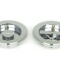 From The Anvil Polished Chrome 75mm Art Deco Round Pull - Privacy Set