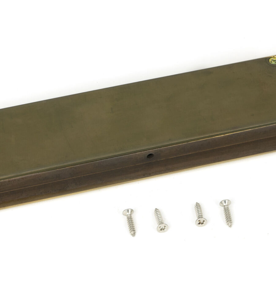 From The Anvil Aged Brass 175mm Art Deco Rectangular Pull - Image 3