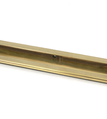 From The Anvil Aged Brass 250mm Art Deco Rectangular Pull