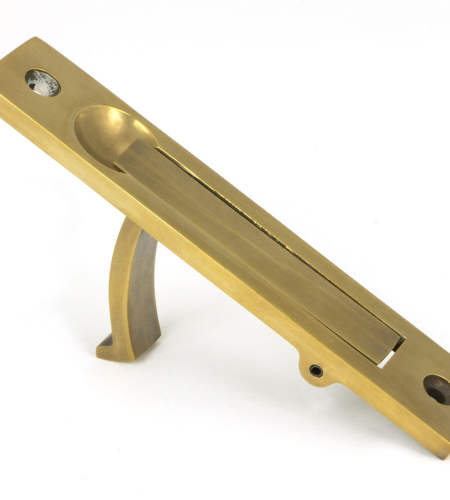 From The Anvil Aged Brass 125mm x 25mm Edge Pull - Image 4