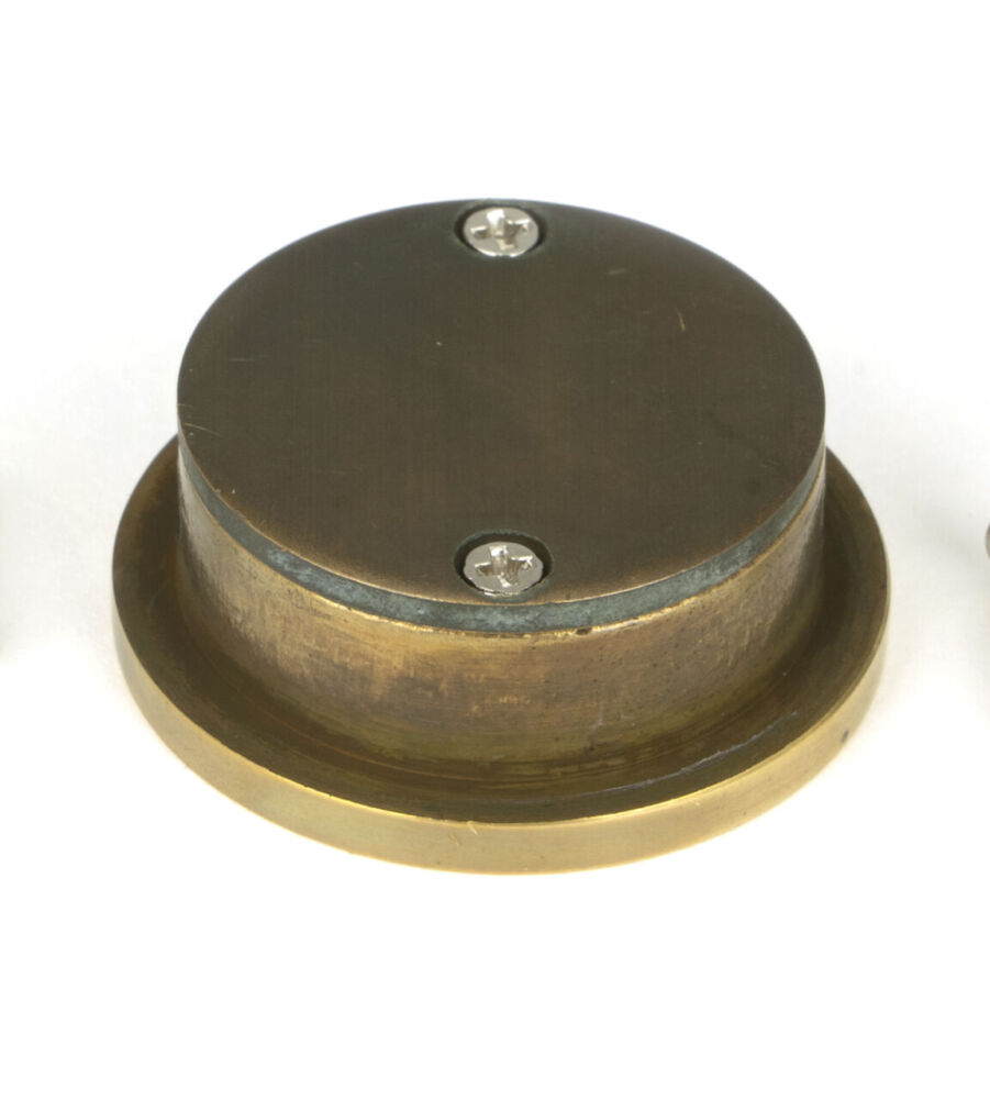 From The Anvil Aged Brass 34mm Round Finger Edge Pull - Image 3