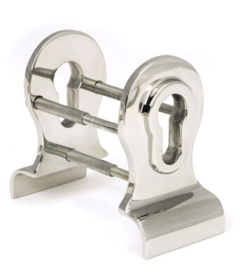 From The Anvil Polished Marine SS (316) 50mm Euro Door Pull (Back To Back Fixings)