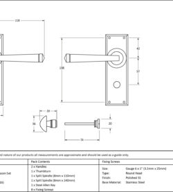 From The Anvil Polished Marine SS (316) Avon Lever Bathroom Set - Image 2