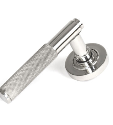 From The Anvil Polished Marine SS (316) Brompton Lever on Rose Set (Plain)