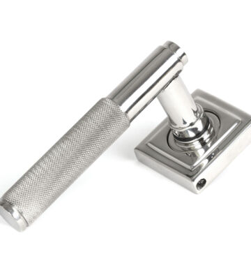 From The Anvil Polished Marine SS (316) Brompton Lever On Rose Set (Square)