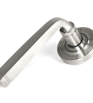 From The Anvil Satin Marine SS (316) Avon Round Lever on Rose Set (Beehive)