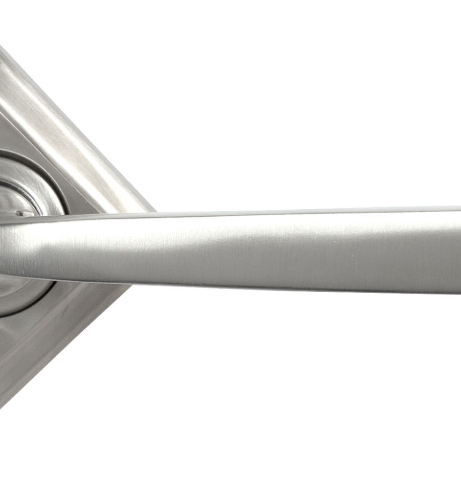 From The Anvil Satin Marine SS (316) Avon Round Lever on Rose Set (Square) - Image 4
