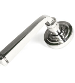 From The Anvil Polished Marine SS (316) Avon Round Lever on Rose Set (Art Deco)