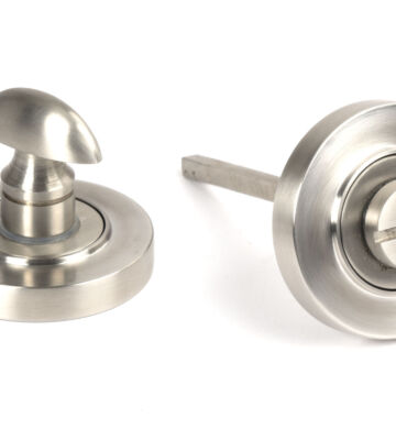 From The Anvil Satin Marine SS (316) Round Thumbturn Set (Plain)