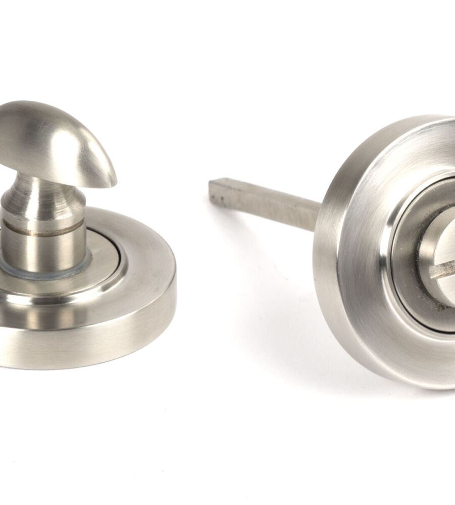 From The Anvil Satin Marine SS (316) Round Thumbturn Set (Plain)