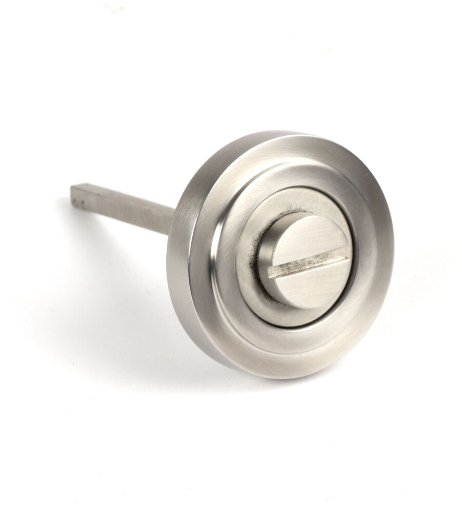 From The Anvil Satin Marine SS (316) Round Thumbturn Set (Art Deco) - Image 4