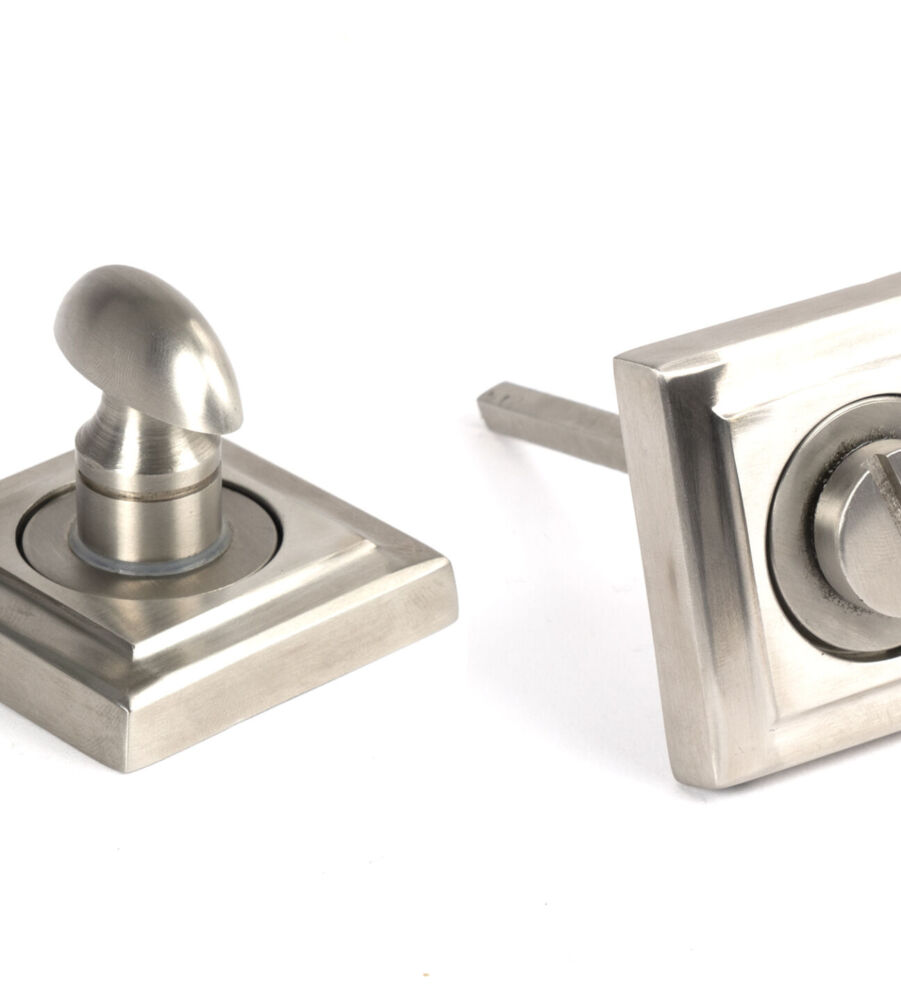 From The Anvil Satin Marine SS (316) Round Thumbturn Set (Square)
