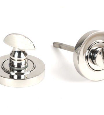 From The Anvil Polished Marine SS (316) Round Thumbturn Set (Plain)