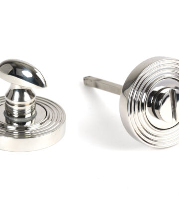 From The Anvil Polished Marine SS (316) Round Thumbturn Set (Beehive)