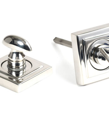 From The Anvil Polished Marine SS (316) Round Thumbturn Set (Square)