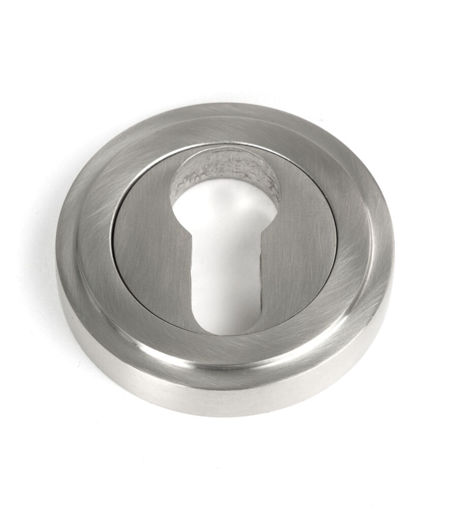 From The Anvil Satin Marine SS (316) Round Euro Escutcheon (Art Deco)