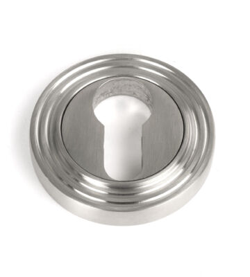 From The Anvil Satin Marine SS (316) Round Euro Escutcheon (Beehive)