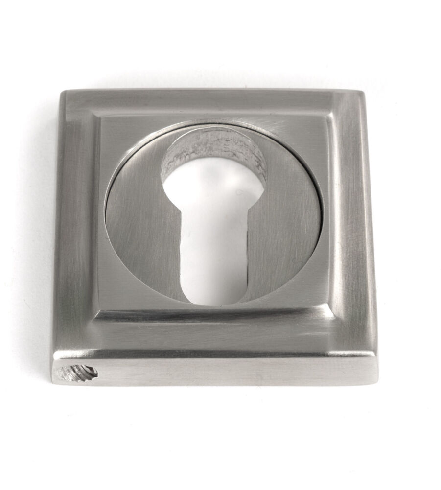 From The Anvil Satin Marine SS (316) Round Euro Escutcheon (Square)