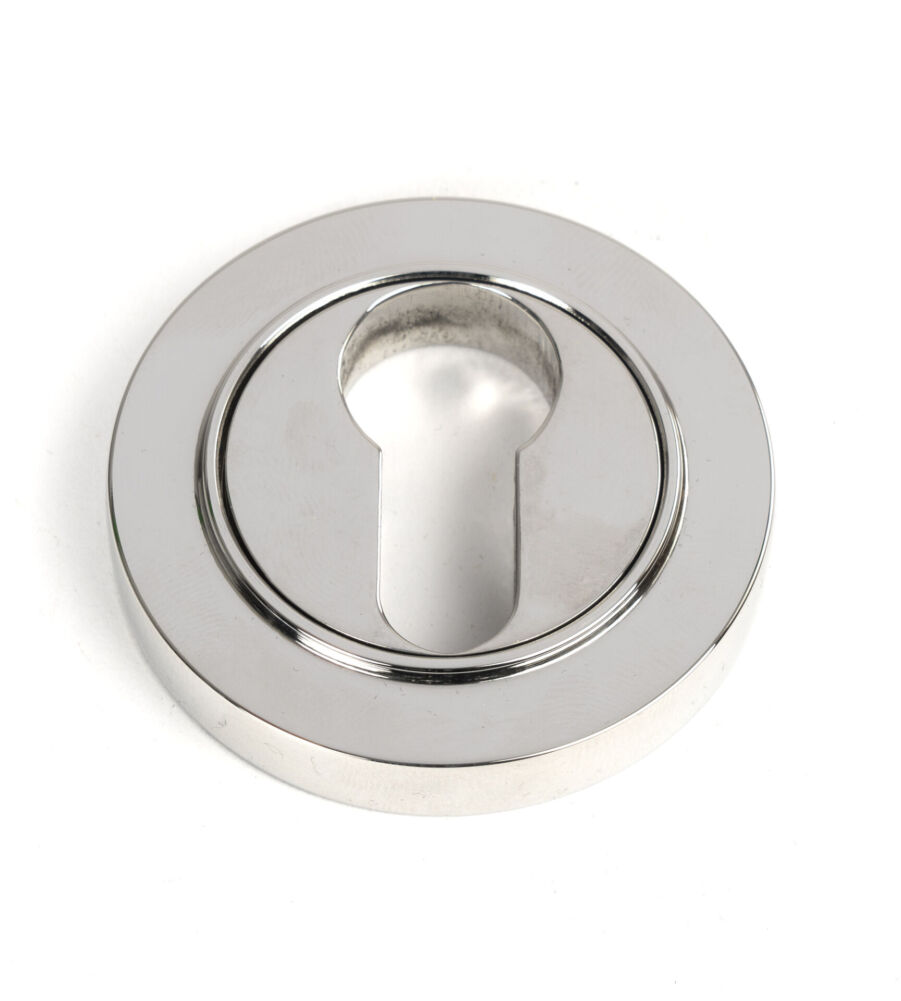 From The Anvil Polished Marine SS (316) Round Euro Escutcheon (Plain)