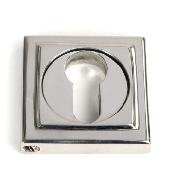 From The Anvil Polished Marine SS (316) Round Euro Escutcheon (Square)