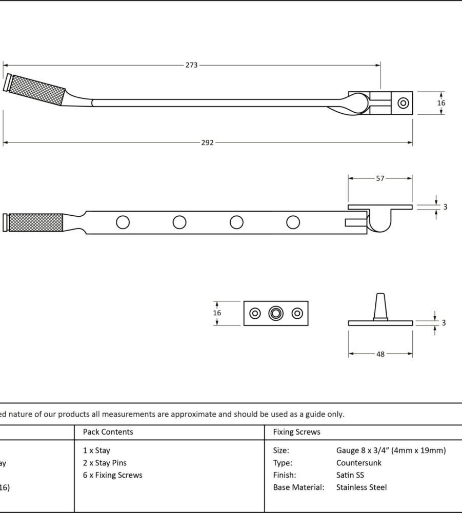 From The Anvil Satin Marine SS (316) 10" Brompton Stay - Image 2