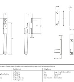 From The Anvil Satin Marine SS (316) Night-Vent Locking Avon Fastener - Image 2