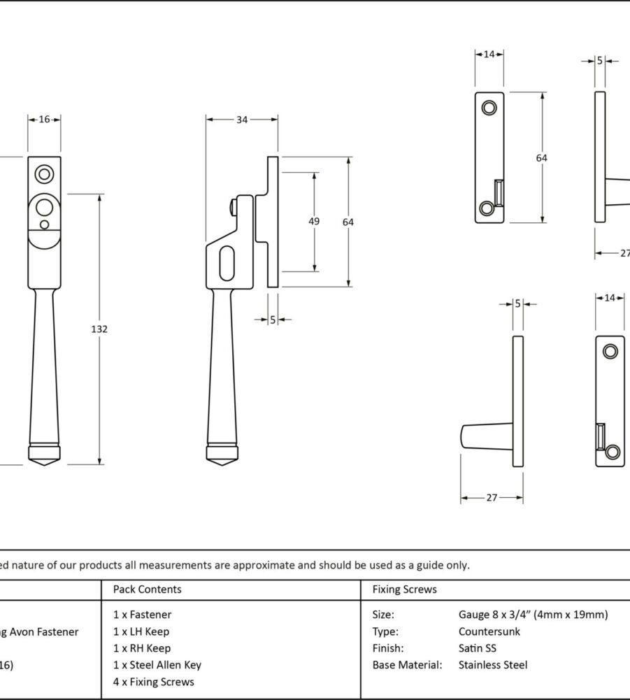 From The Anvil Satin Marine SS (316) Night-Vent Locking Avon Fastener - Image 2
