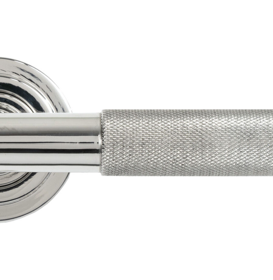 From The Anvil Polished Marine SS (316) Brompton Lever on Rose Set (Art Deco) - Unsprung - Image 3