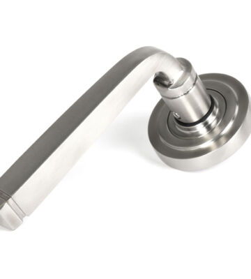 From The Anvil Satin Marine SS (316) Avon Round Lever on Rose Set (Art Deco) – Unsprung
