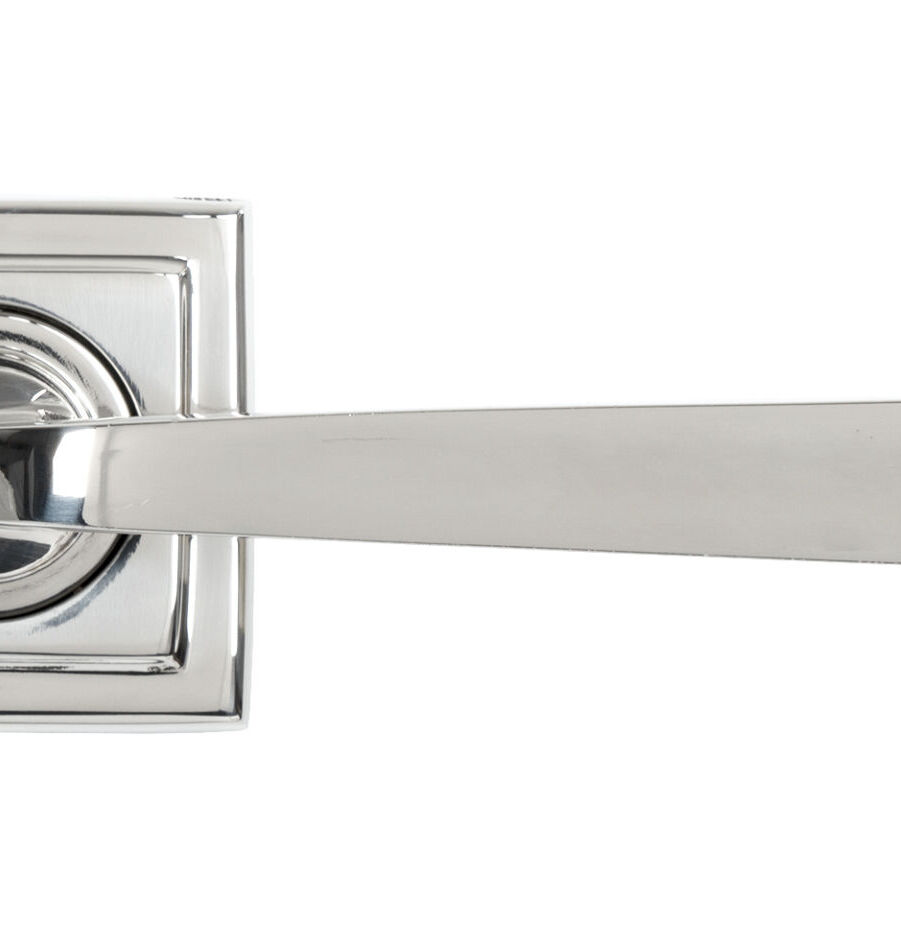 From The Anvil Polished Marine SS (316) Avon Round Lever on Rose Set (Square) - Unsprung - Image 3