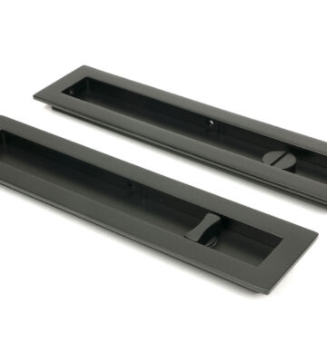 From The Anvil Aged Bronze 250mm Plain Rectangular Pull – Privacy Set