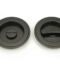 From The Anvil Aged Bronze 75mm Art Deco Round Pull - Privacy Set