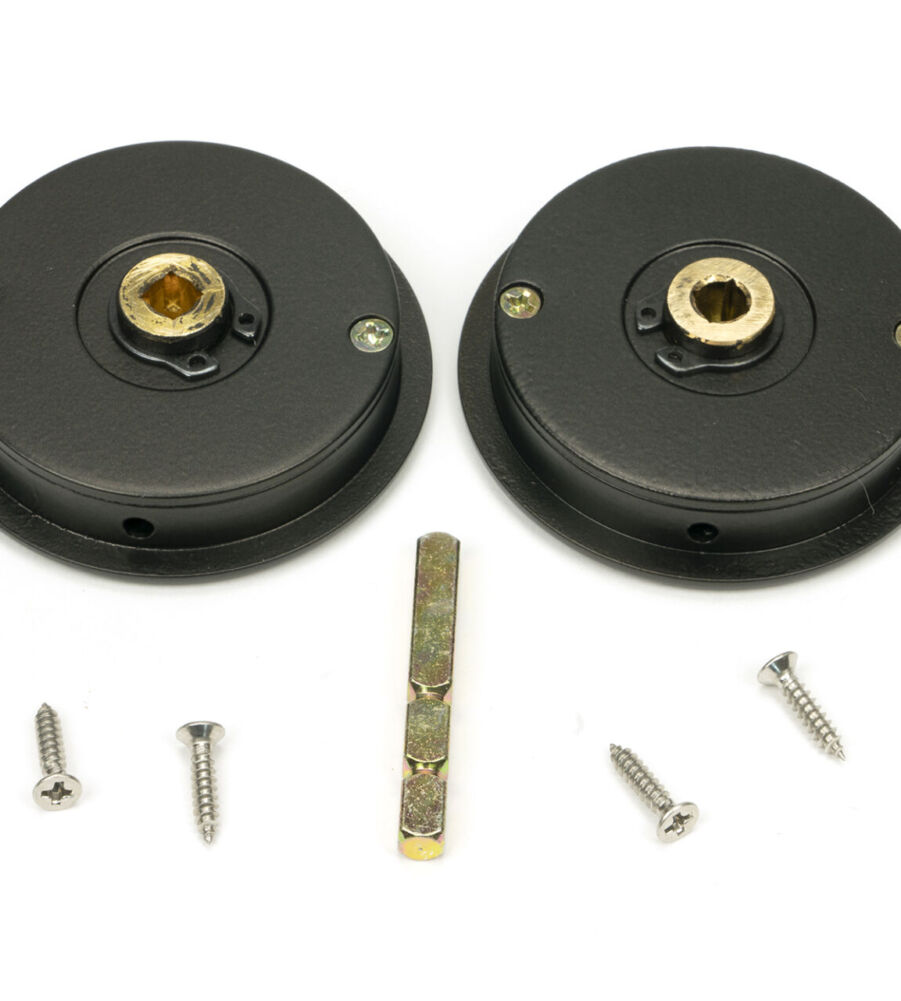 From The Anvil Aged Bronze 60mm Plain Round Pull - Privacy Set - Image 5
