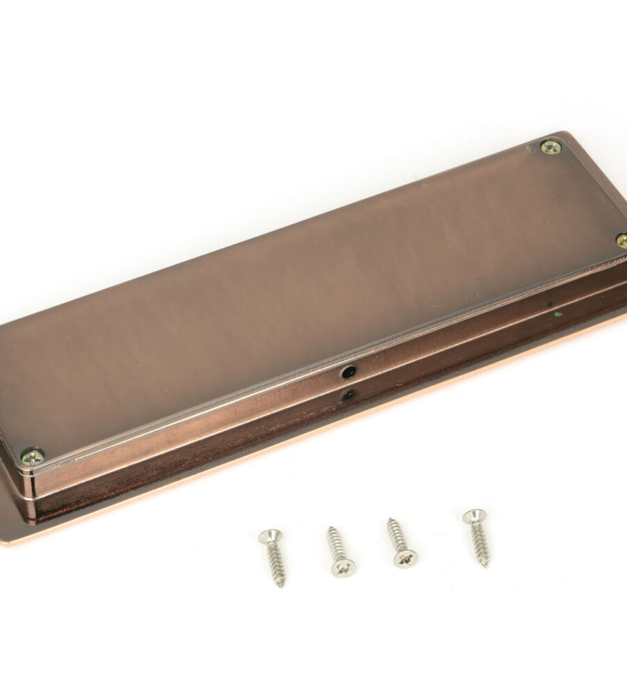 From The Anvil Polished Bronze 175mm Art Deco Rectangular Pull - Image 3