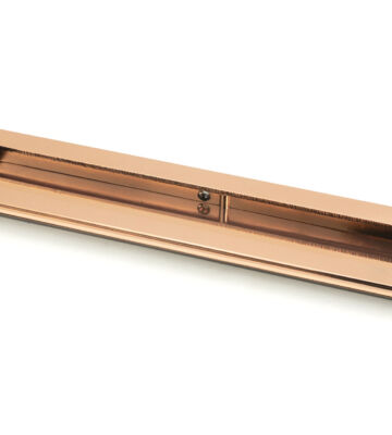 From The Anvil Polished Bronze 250mm Art Deco Rectangular Pull