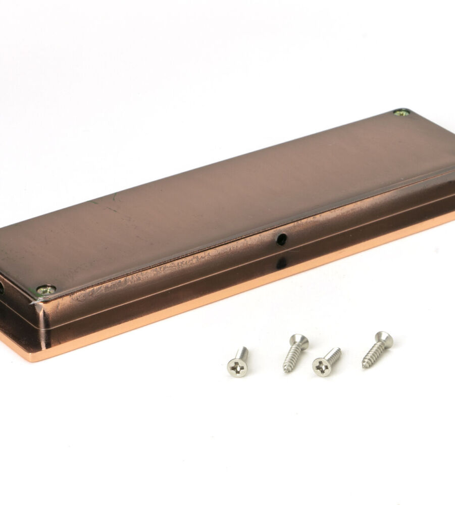 From The Anvil Polished Bronze 175mm Plain Rectangular Pull - Image 3