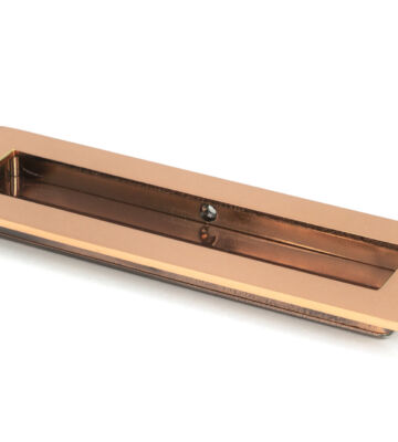 From The Anvil Polished Bronze 175mm Plain Rectangular Pull