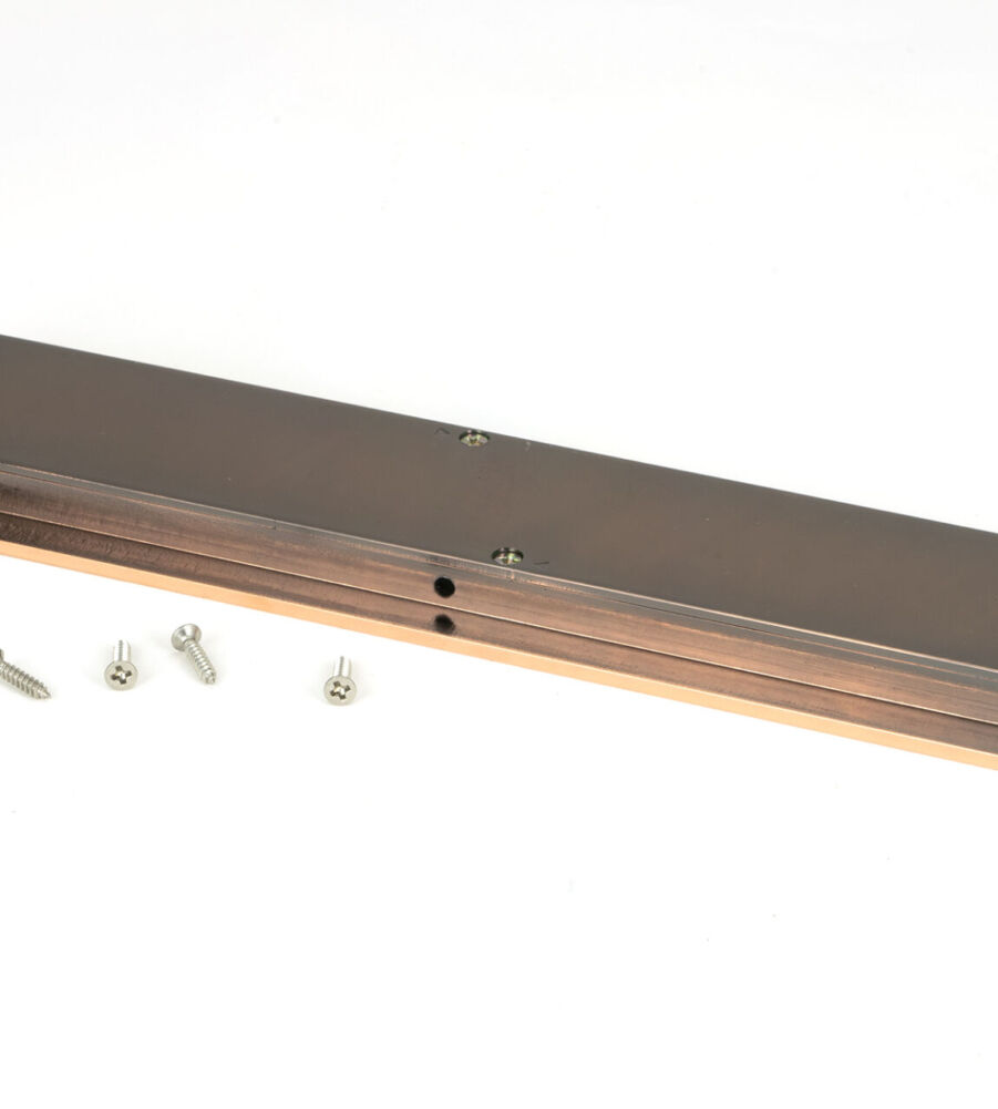 From The Anvil Polished Bronze 250mm Plain Rectangular Pull - Image 3