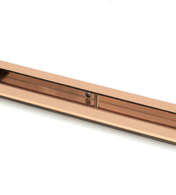 From The Anvil Polished Bronze 250mm Plain Rectangular Pull