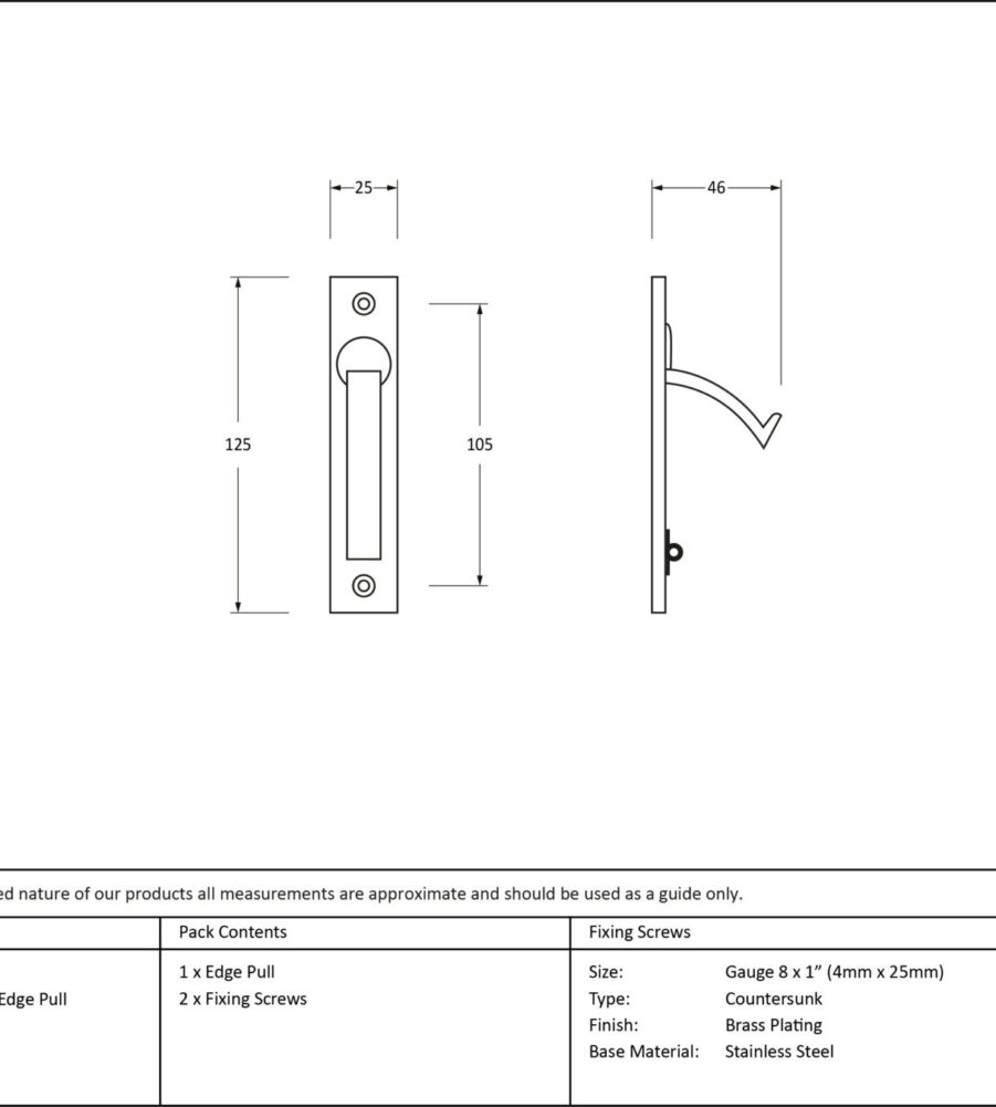 From The Anvil Polished Bronze 125mm x 25mm Edge Pull - Image 2