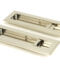 From The Anvil Polished Nickel 175mm Art Deco Rectangular Pull -Privacy Set