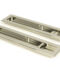 From The Anvil Polished Nickel 250mm Art Deco Rectangular Pull -Privacy Set
