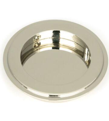 From The Anvil Polished Nickel 75mm Art Deco Round Pull