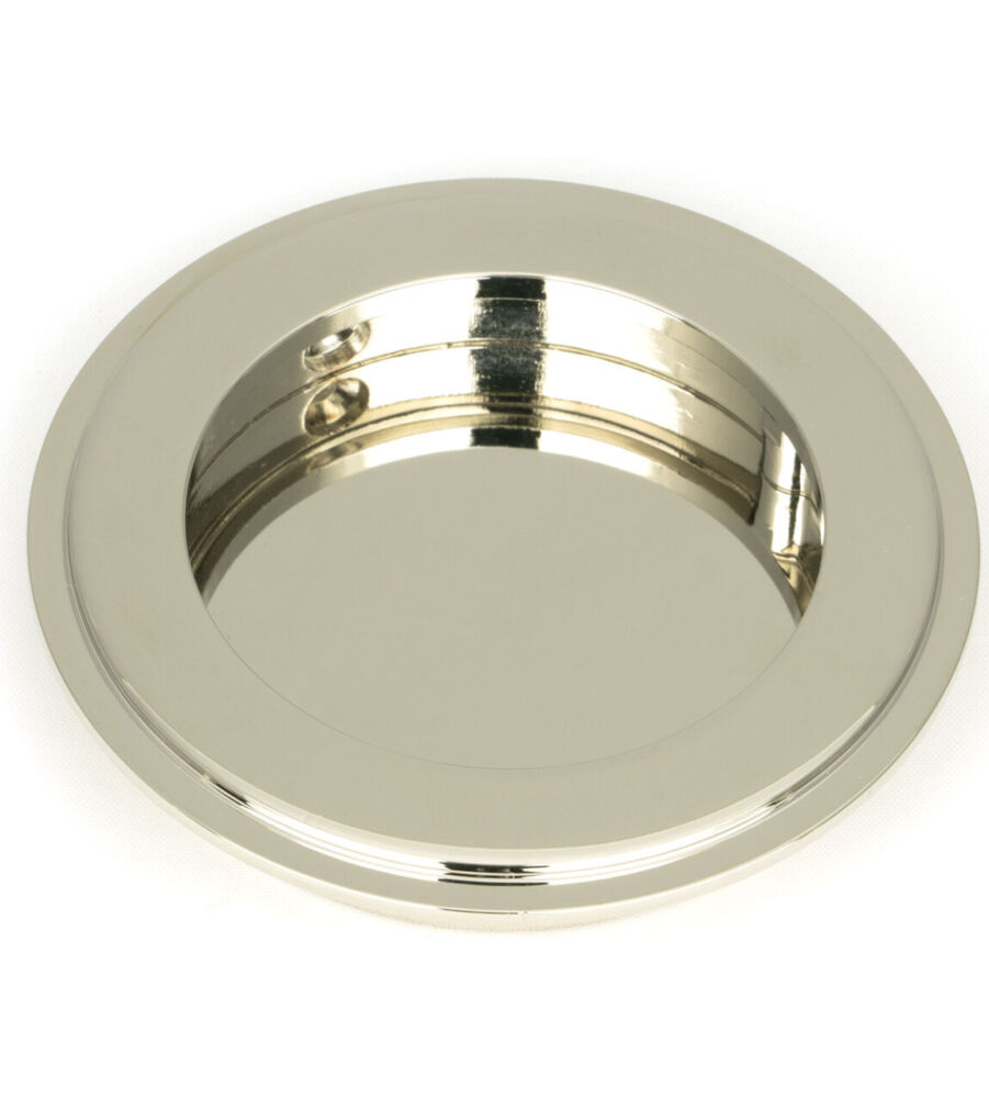From The Anvil Polished Nickel 75mm Art Deco Round Pull