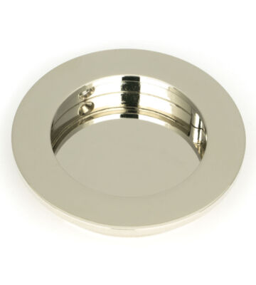 From The Anvil Polished Nickel 75mm Plain Round Pull