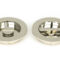 From The Anvil Polished Nickel 75mm Plain Round Pull - Privacy Set