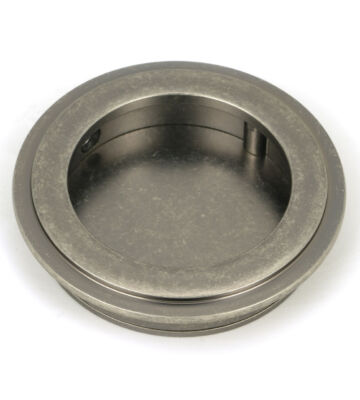 From The Anvil Pewter 60mm Art Deco Round Pull