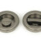 From The Anvil Pewter 60mm Art Deco Round Pull - Privacy Set