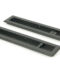 From The Anvil Matt Black 250mm Art Deco Rectangular Pull - Privacy Set