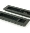 From The Anvil Matt Black 175mm Plain Rectangular Pull - Privacy Set